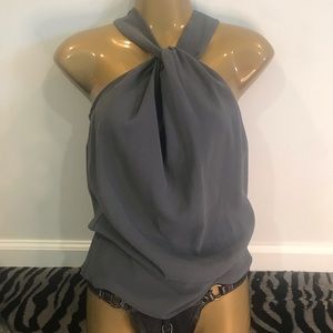 Bebe twist neck blouse